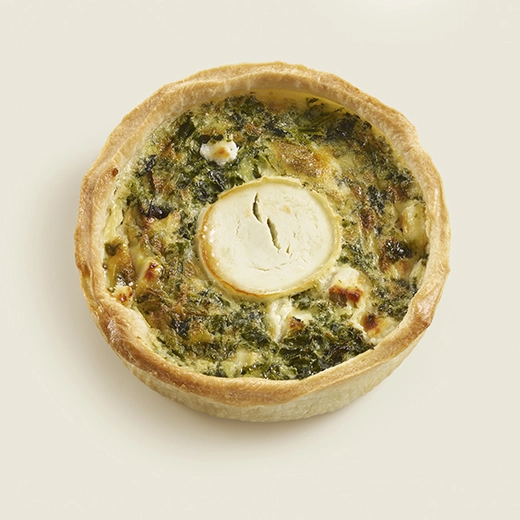 pâte brisée, chèvre, épinard, fromage frais, crème fraîche, œuf plein air pâte brisée, chèvre, épinard, fromage frais, crème fraîche, œuf plein air