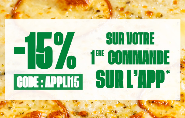 15% de remise sur la 1ère commande passée sur l'application Del Arte 15% de remise sur la 1ère commande passée sur l'application Del Arte
